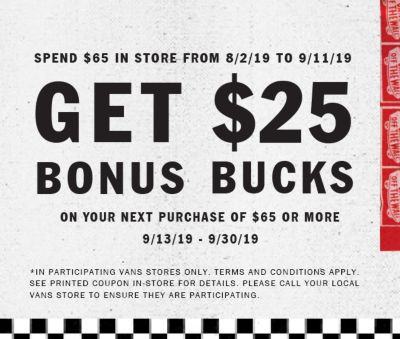 coupons for vans