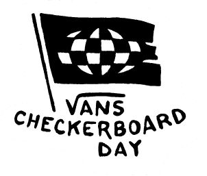 vans logo checkered