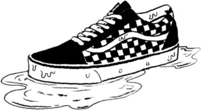 shoe drawing vans