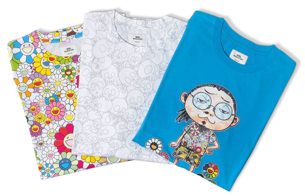 Vans x Takashi Murakami - Authenticated T-Shirt - Cotton Multicolour Floral for Men, Never Worn, with Tag