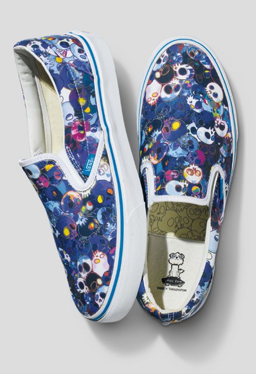 Takashi Murakami Sunflower Pattern Slip On Shoes For Men And Women