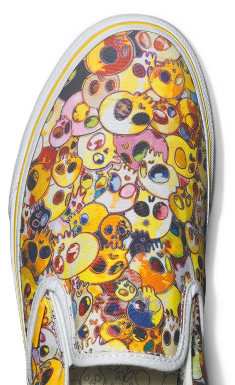 Takashi Murakami Slip On LX 'Yellow Skull' - Vans - VN 0ZSIGUI