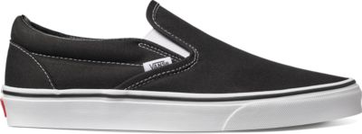 vans slip ons red and black