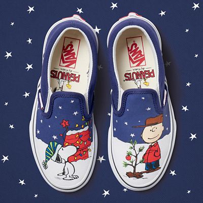 Kids Vans X Peanuts Slip-On Shoes (4-8 