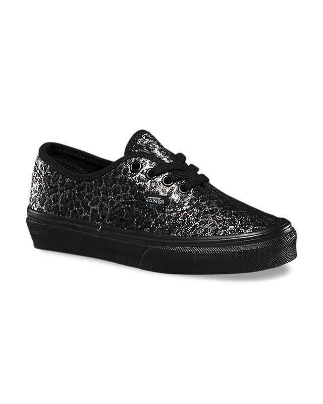 Kids Metallic Leopard Authentic Shoes 3