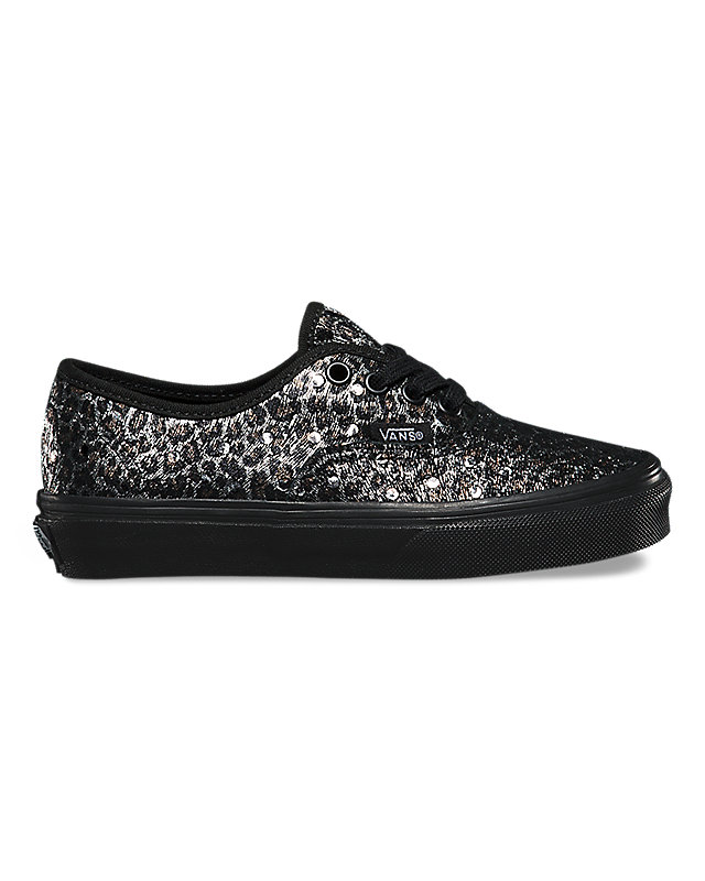 Kids Metallic Leopard Authentic Shoes 1
