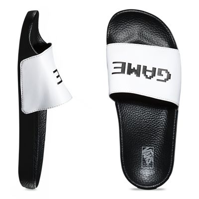 Women Nintendo Slide-On Sandals | White | Vans