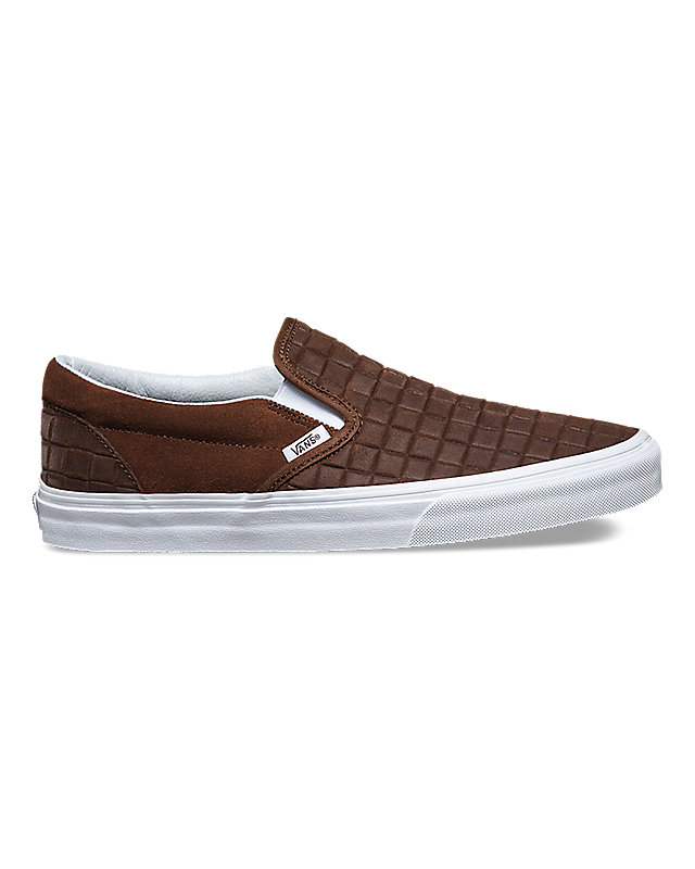 Suede Checkers Classic Slip-On Shoes 1