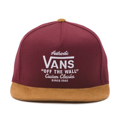 maroon vans hat