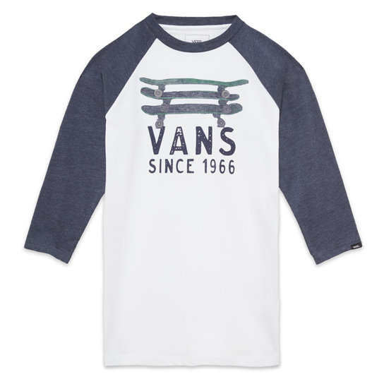 Camiseta de manga raglán Skate Stack de niño (8-14+ años) | Vans