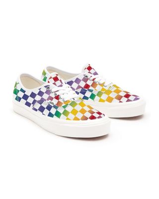 Gepersonaliseerde Rainbow Checkerboard Authentic