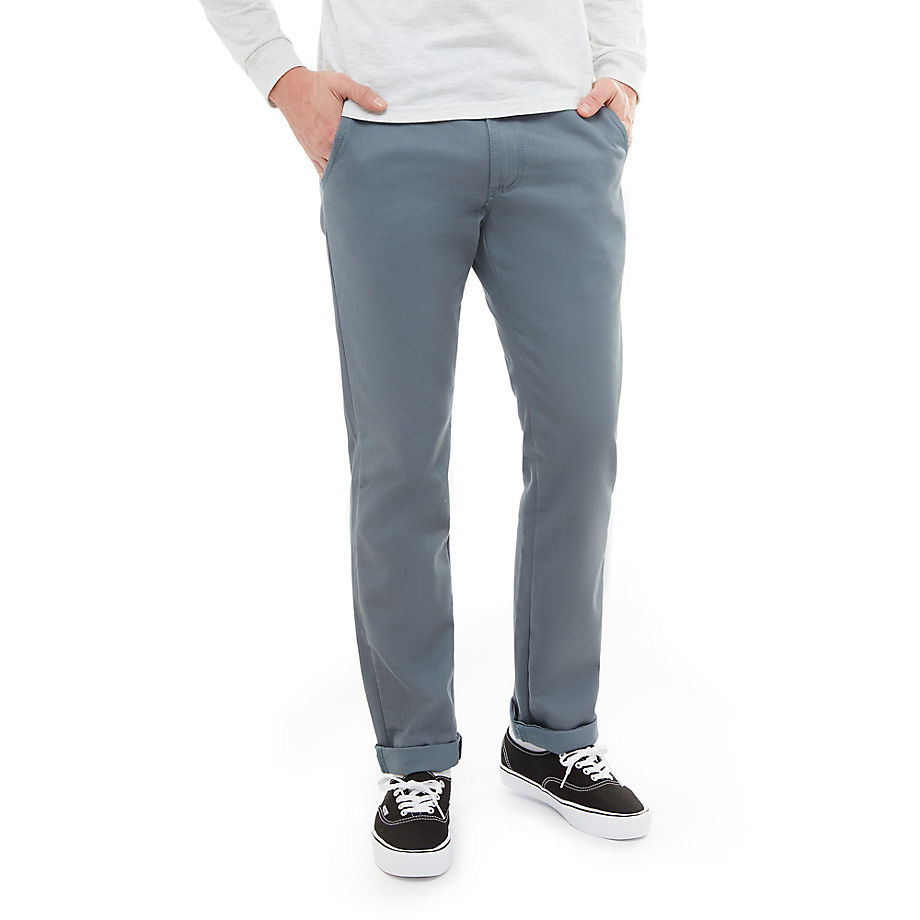 VANS Pantalon Authentic Chino Stretch (stormy Weather) Homme Gris, Taille 28