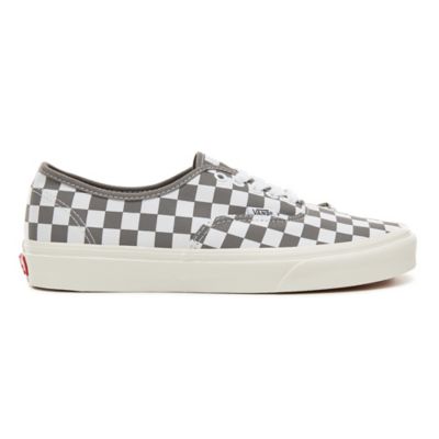 vans grey checkered shoes