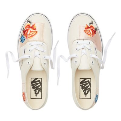Satin Patchwork Authentic Shoes | White 