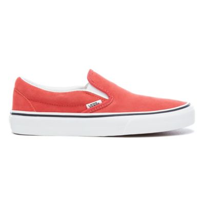 Suede Classic Slip-On Shoes | Red | Vans