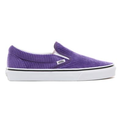 purple corduroy slip on vans