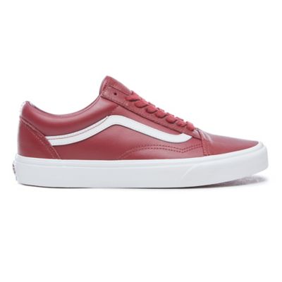 red leather vans
