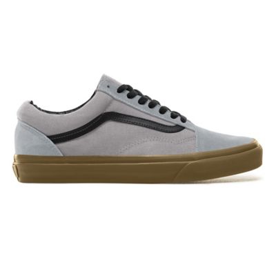 Suede Gum Outsole Old Skool Shoes | Grey |