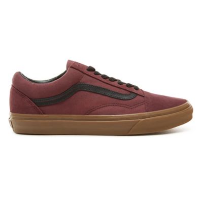 Suede Gum Outsole Old Skool Shoes | Red | Vans