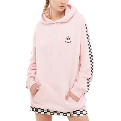 vans pink hoodie dress