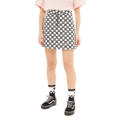 vans checkerboard skirt