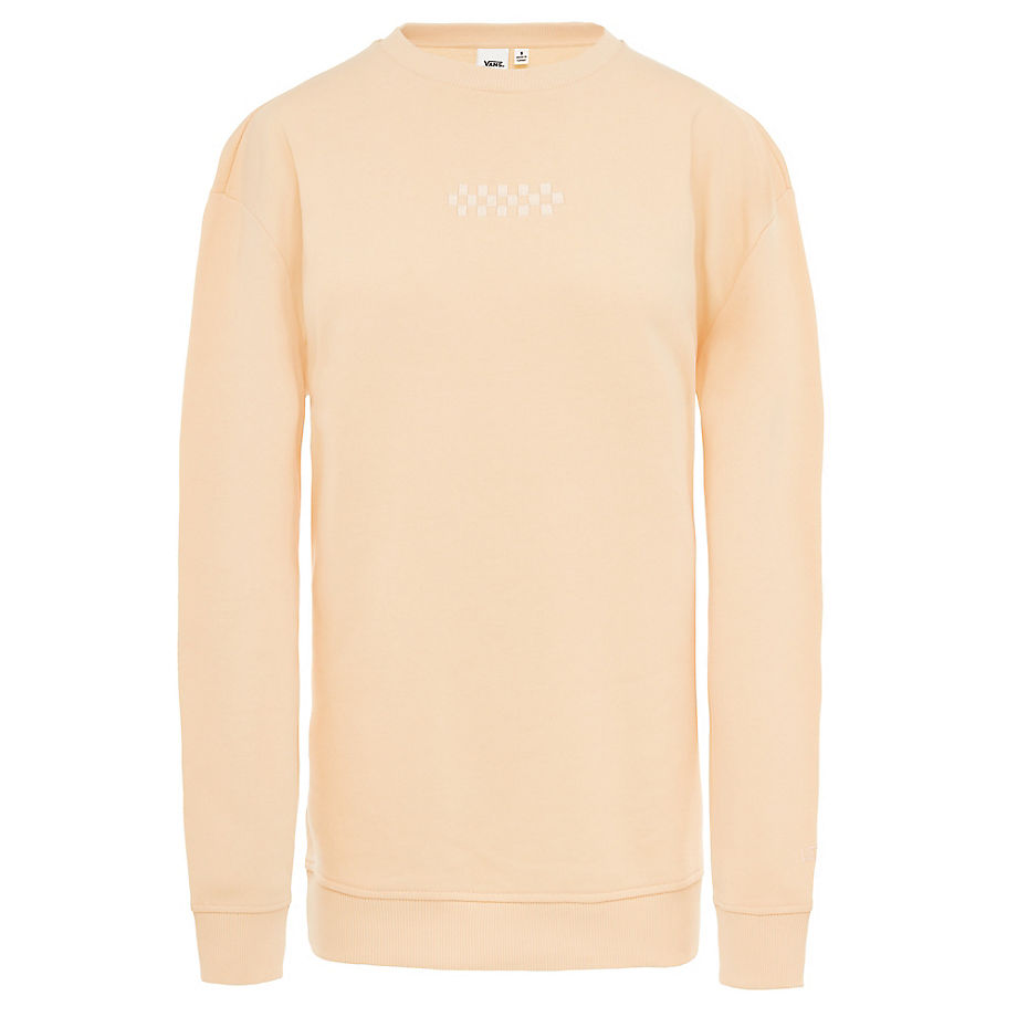 VANS Sweat Molleton Color Theory Crew (unisex) (bleached Apricot) Femme Rose, Taille L