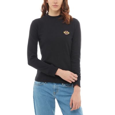 vans black long sleeve top