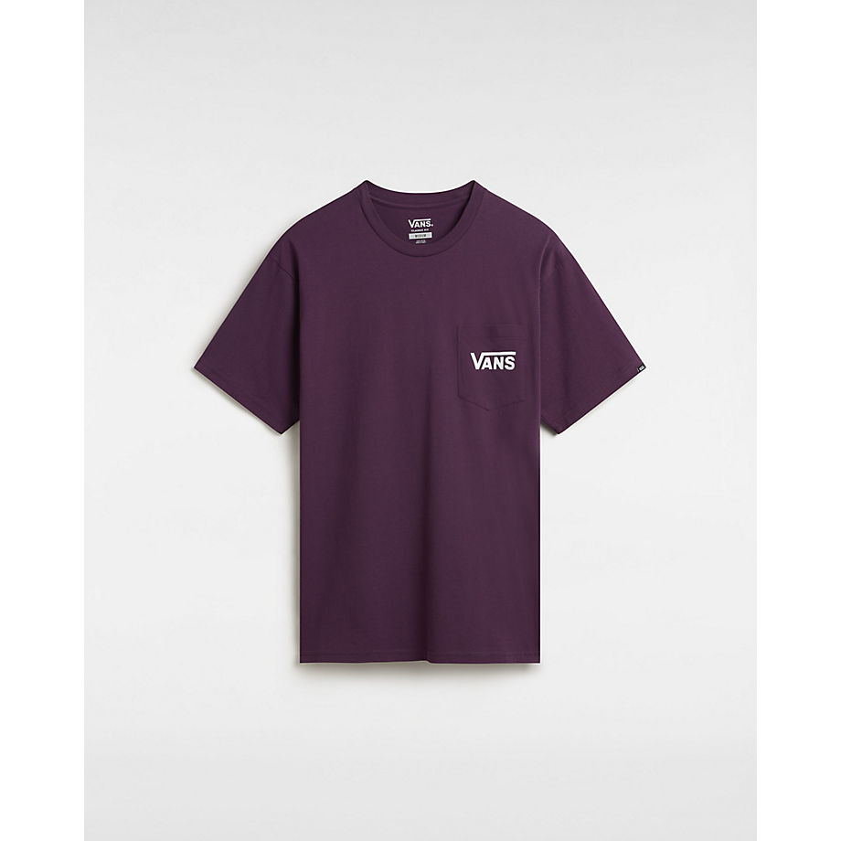 Vans Classic Back T-shirt (blackberry Wine-white) Men Purple