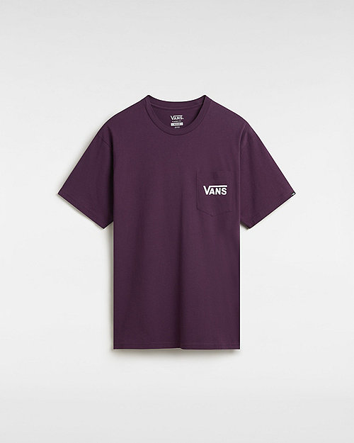 Vans Classic Back T-shirt (blackberry Wine-white) Men Purple