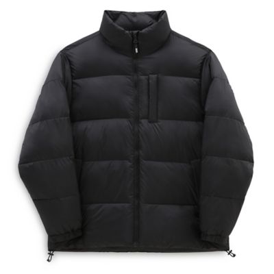 No Hood Puffer Jacket | Black | Vans