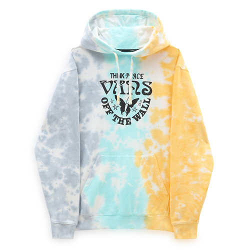 Sweat+%C3%A0+capuche+Happy+Thoughts+%C3%A0+effet+tie-dye