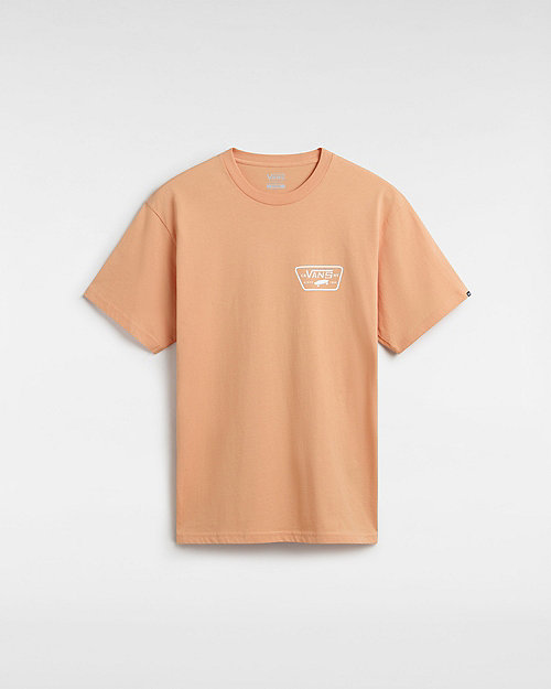 Vans T-shirt Full Patch Back (copper Tan-white) Homme Orange