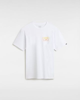 Vans Full Patch Back Tee (white-copper Tan) Heren Wit