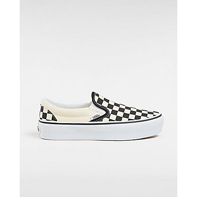 Checkerboard Classic Slip-On Platform Shoes 1