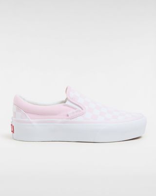 Vans Checkerboard Classic Slip-on Plateauschuhe (checkerboard Cradle Pink) Unisex Rosa