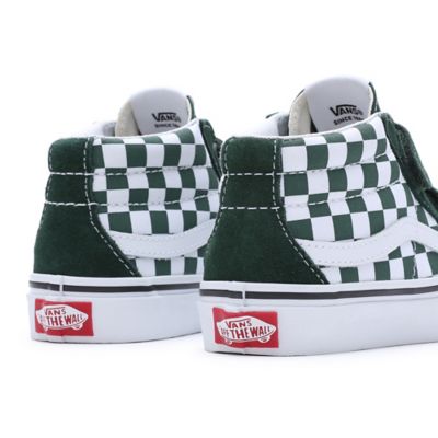 Vans checkered hot sale green