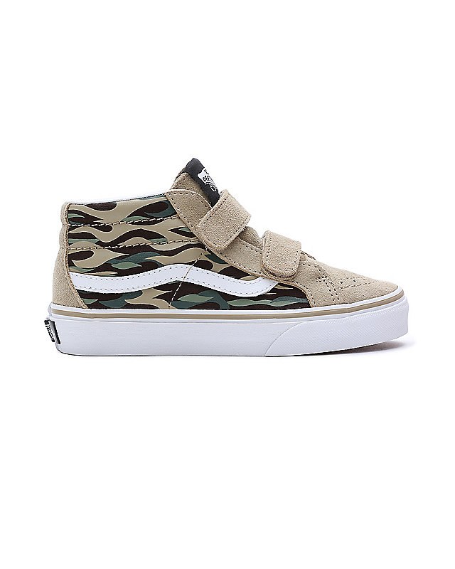 Kids Flame Camo SK8-Mid Reissue Hook and Loop Shoes (4-8 Years) 3