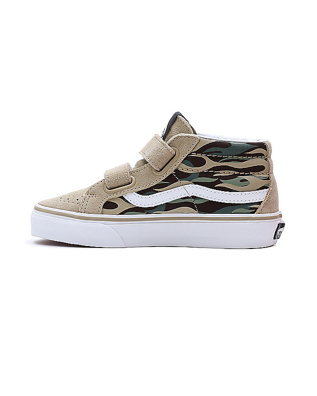 Kids Flame Camo SK8-Mid Reissue Hook and Loop Shoes (4-8 Years) 4