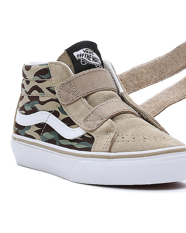 Kids Flame Camo SK8-Mid Reissue Hook and Loop Shoes (4-8 Years) 7