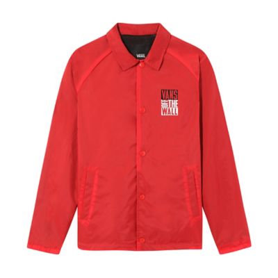 vans jacket red
