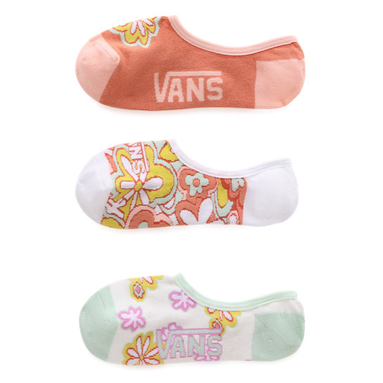 Psychedelic Floral Canoodle Socks (3 Pairs) | Vans
