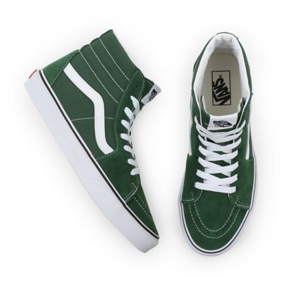 All green high top vans sale