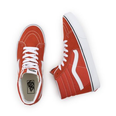 Vans hotsell orange black