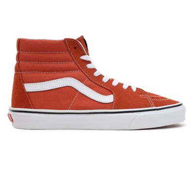 Orange sk8 shop hi vans