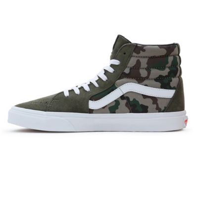 Camo hi store top vans