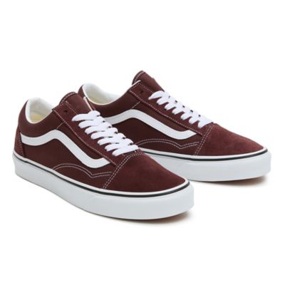 Mens brown deals leather vans