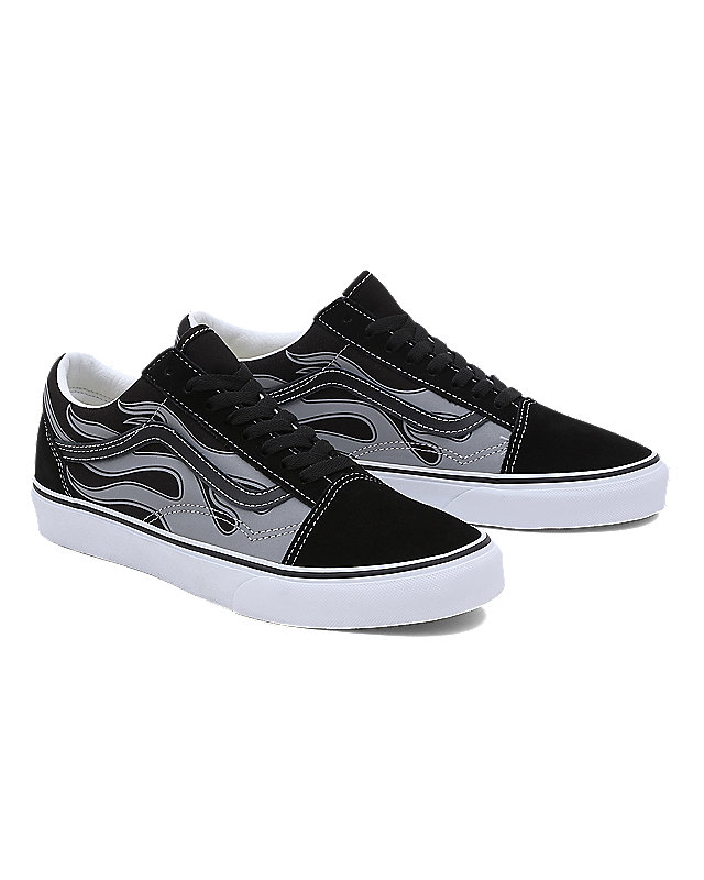 Reflective Flame Old Skool Shoes 1