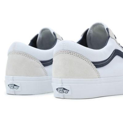 Vans old skool blanche vernis sale