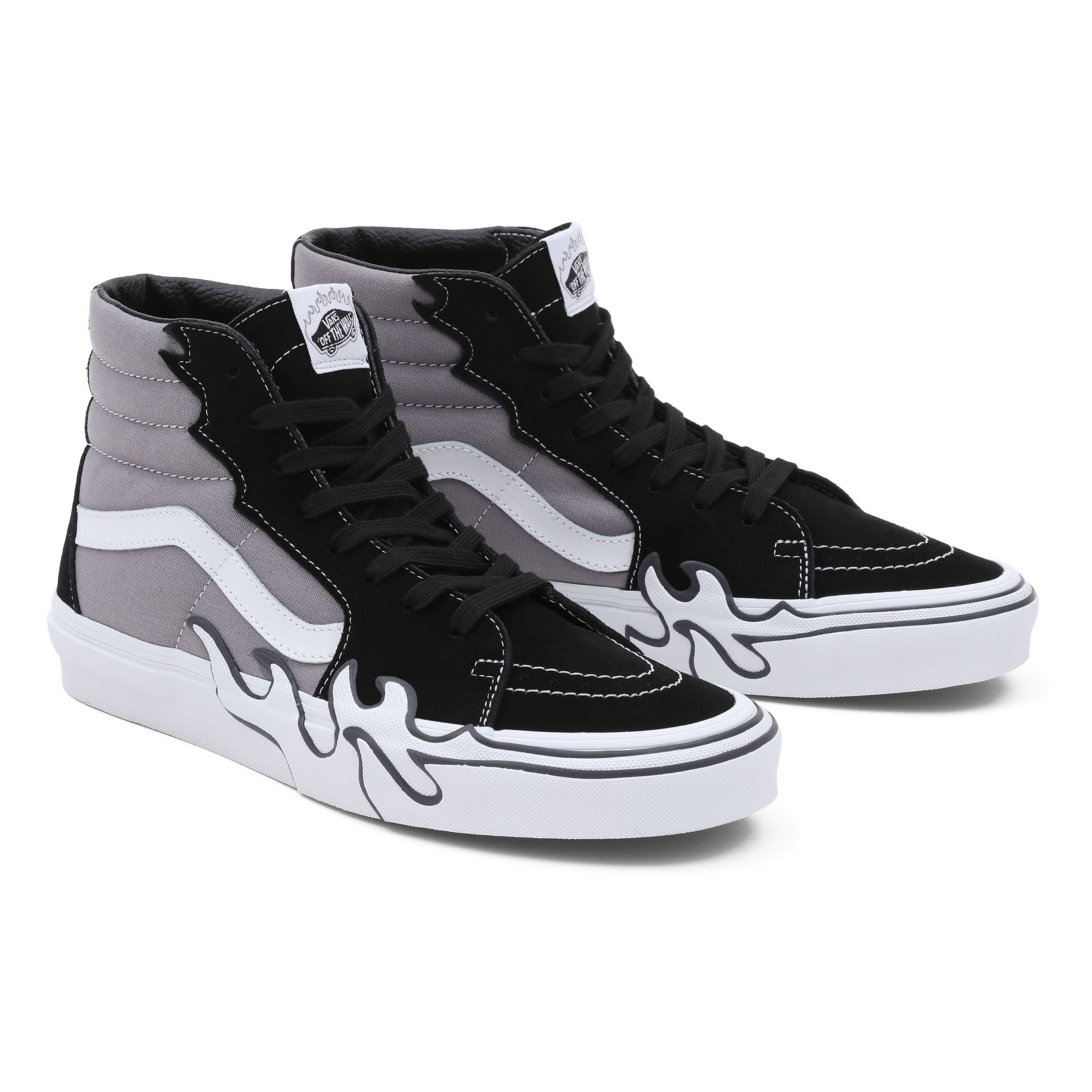 Sk8 Hi Flame Shoes Grey Vans