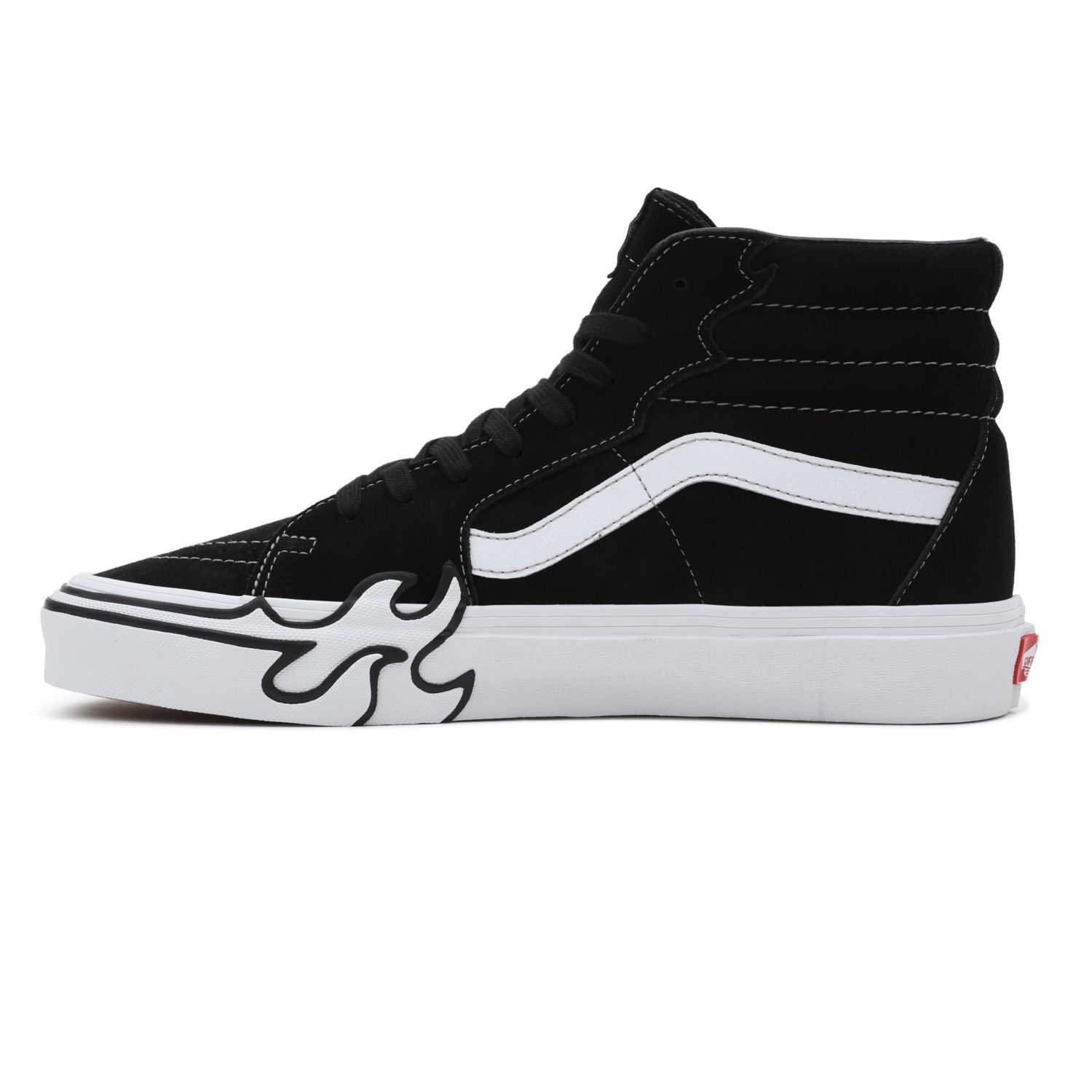 Vans on sale fire design